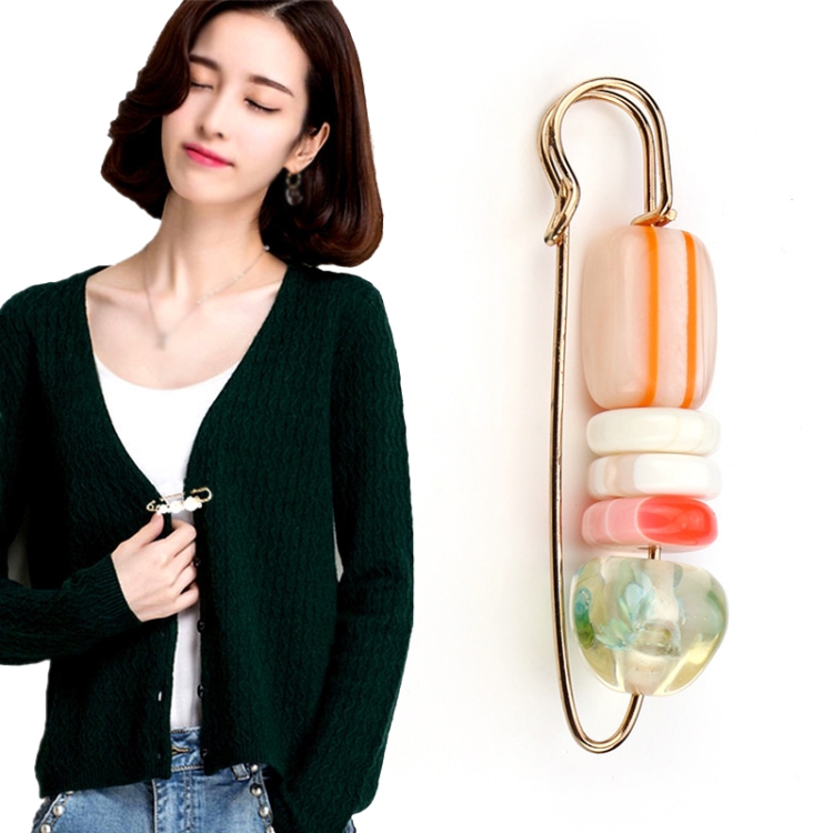 

2 PCS Color Beads Metal Buttons Brooch Coat Windbreaker Sweater Jeans Waist Buckle(Style 10)