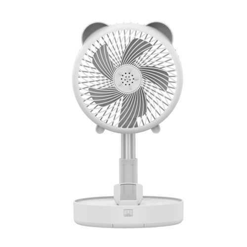 

TM-520B Retractable Folding Fan Household Portable Desktop Floor Small Fan(White)