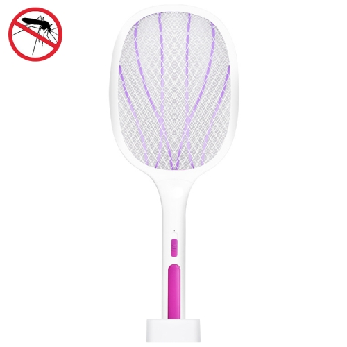 

Electrical Mosquito Swatter Mosquito Killer Two-In-One USB Rechargeable Household Electrical Mosquito Swatter, Colour: LEDx6 Purple (Base Charging)