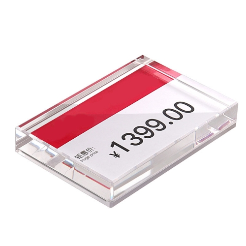 

Non-Magnetic Acrylic Price Board Product Display Board, Specification: 150x100mm