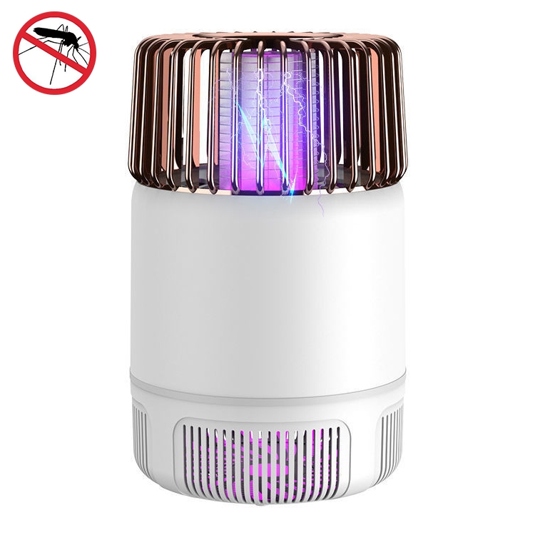 

USB Photocatalyst Mosquito Killer Electrical Shock Two-In-One Mosquito Killer White Gold (Electric Shock + Suction)