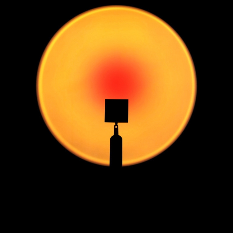 

Live Broadcast Atmosphere Lamp Living Room Bedroom Sunset Lamp Projector Lamp, EU Plug, 20cm Table Lamp (Sunset Red)