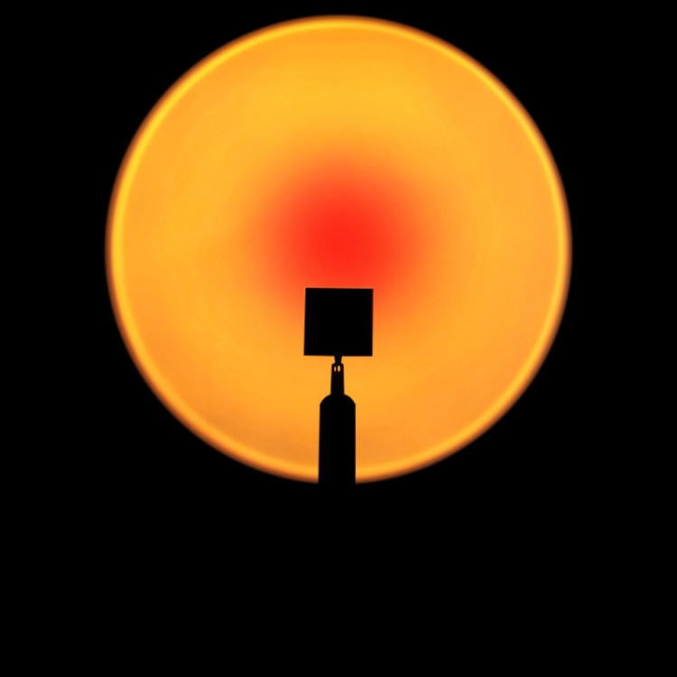 

Live Broadcast Atmosphere Lamp Living Room Bedroom Sunset Lamp Projector Lamp, EU Plug, 38cm Table Lamp (Sunset Red)
