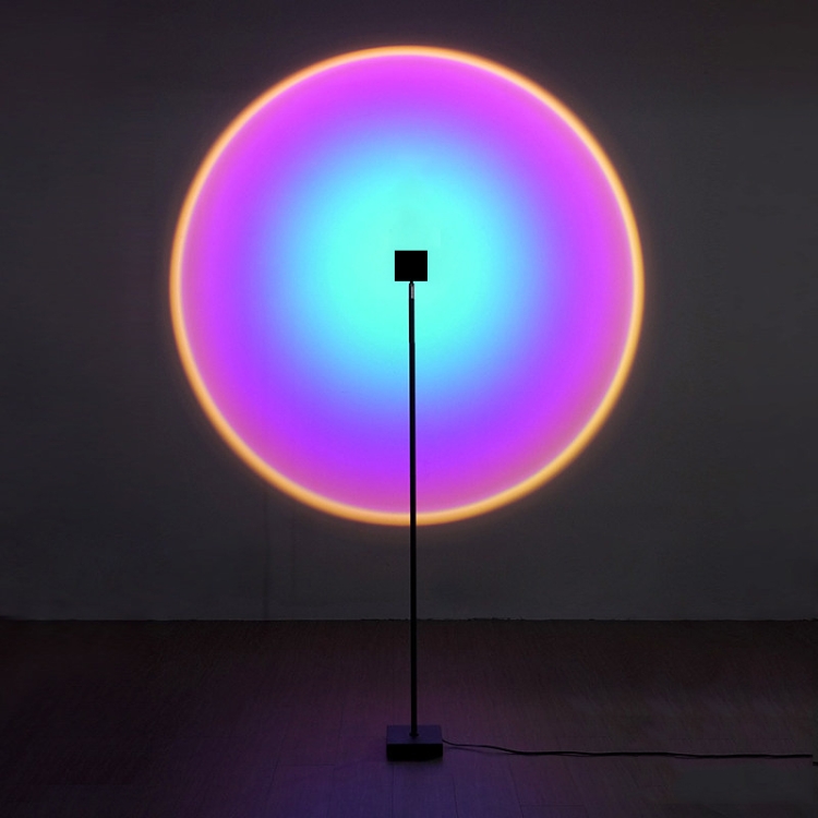 

Live Broadcast Atmosphere Lamp Living Room Bedroom Sunset Lamp Projector Lamp, EU Plug, 160cm Floor Lamp (Blue Purple)