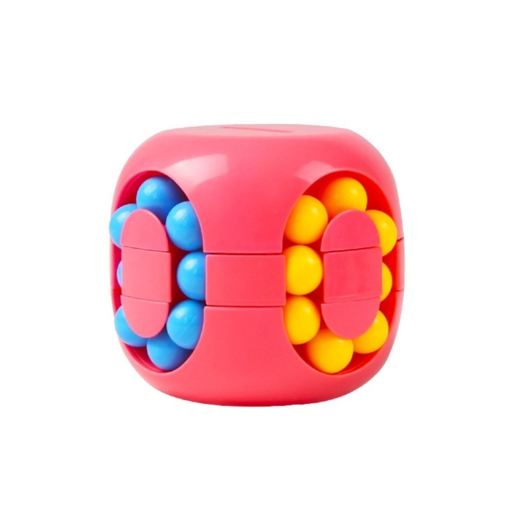 

2 PCS Children Puzzle Decompression Cube Ball Toy Piggy Bank(Red)