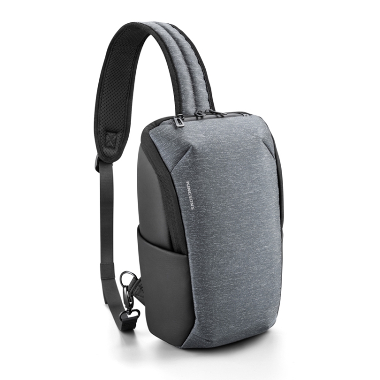 

KINGSONS KS3202W Men Chest Bag Casual Shoulder Bag Lightweight Outdoor Cycling Bag(Dark Gray)