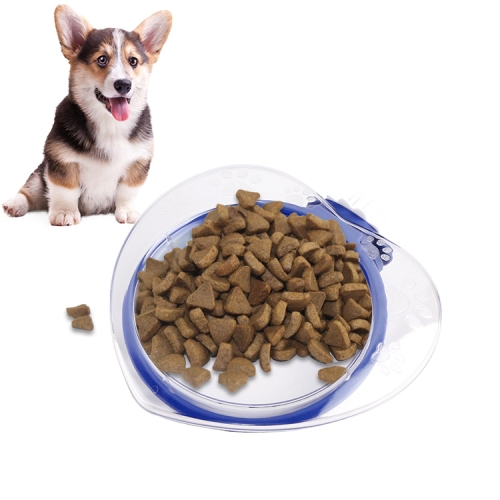 

2 PCS Pet Bowl Love Hanging Fixed Feeding Bowl Dog Rice Bowl Cat Feeder(Dark Blue)