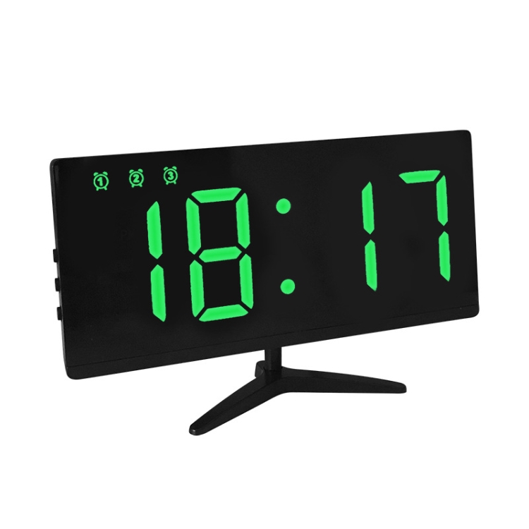 

6615A LED Electronic Clock Smart Digital Table Clock(Green)