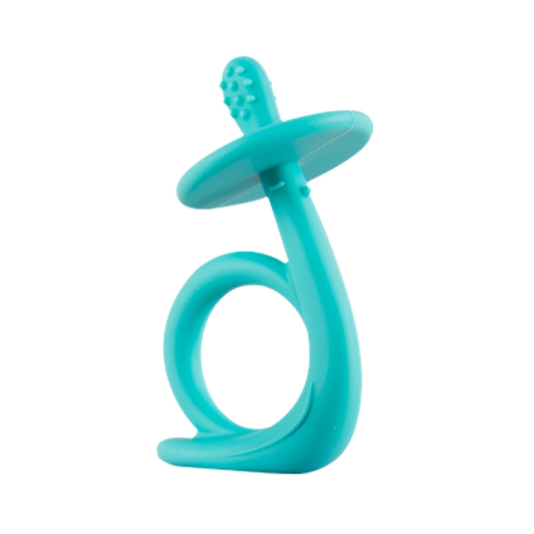

3 PCS Baby Soothing Teether Three-Dimensional Snail Silicone Molar Stick Toy(Green)
