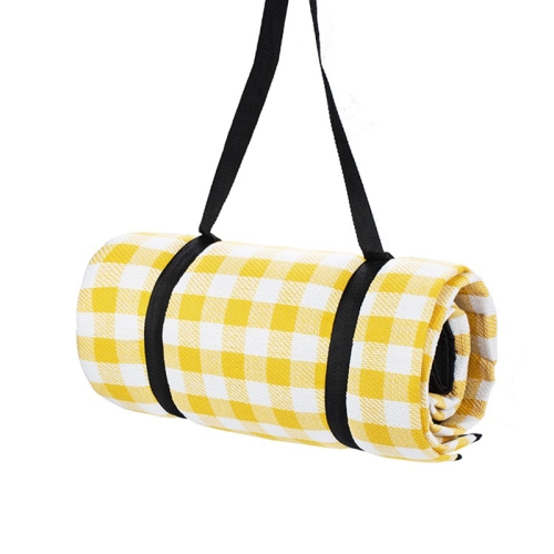 

FP1409 6mm Thickened Moisture-Proof Beach Mat Outdoor Camping Tent Mat With Storage Bag 150x200cm( Yellow White)