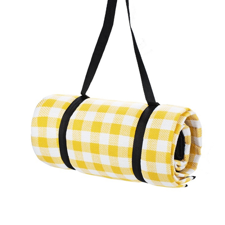

FP1409 6mm Thickened Moisture-Proof Beach Mat Outdoor Camping Tent Mat With Storage Bag 200x300cm( Yellow White)