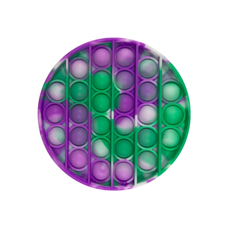 

5 PCS Children Math Logic Educational Toys Silicone Pressing Parent-Child Game, Style: Round (White Green Purple)