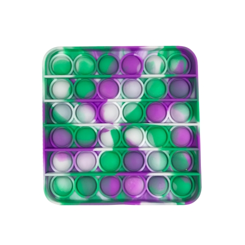 

5 PCS Children Math Logic Educational Toys Silicone Pressing Parent-Child Game, Style: Square (White Green Purple)