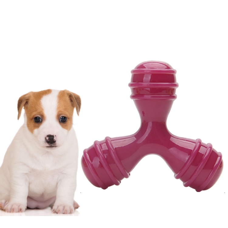 

Pet Vocal Toy Bite Grinding Floating Water Cyclone Darts TPR Material High Elastic Dog Toys(Triangle Purple )
