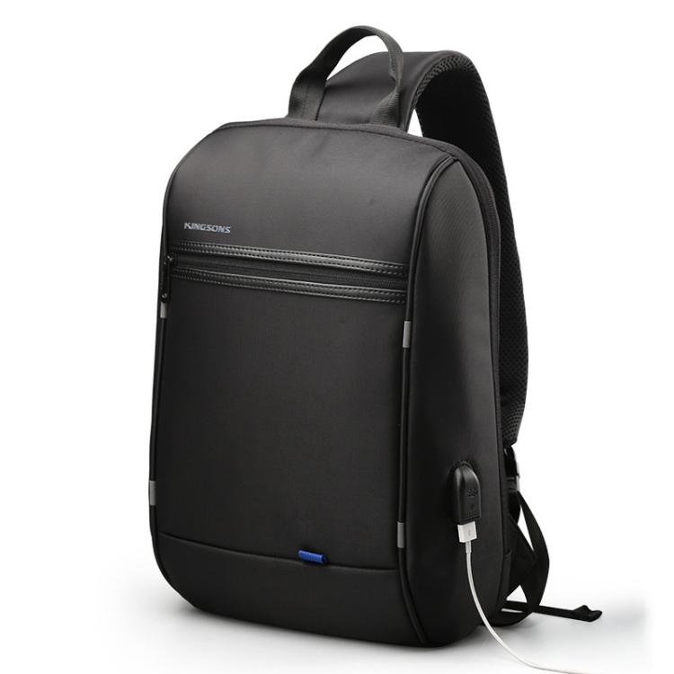 

Kingsons KS3165 Crossbody One-Shoulder Computer Backpack Leisure School Bag(Black)