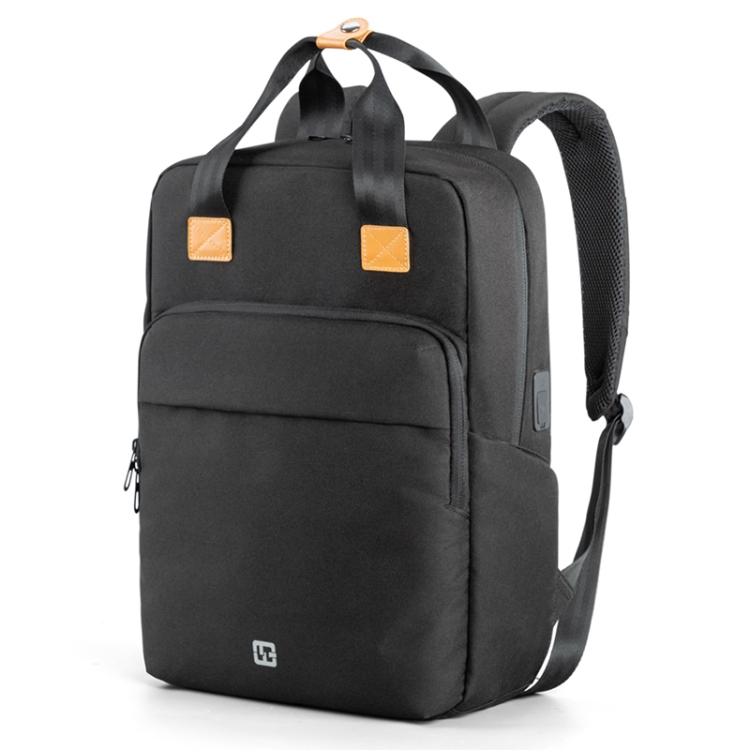 

WINKING F3617W Casual Student School Bag Computer Bag USB Portable Backpack(Black)