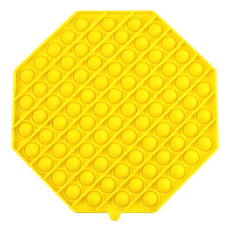 

2 PCS Large Size Child Mental Arithmetic Desktop Educational Toys Silicone Pressing Board Game, Style: Octagon (Yellow)