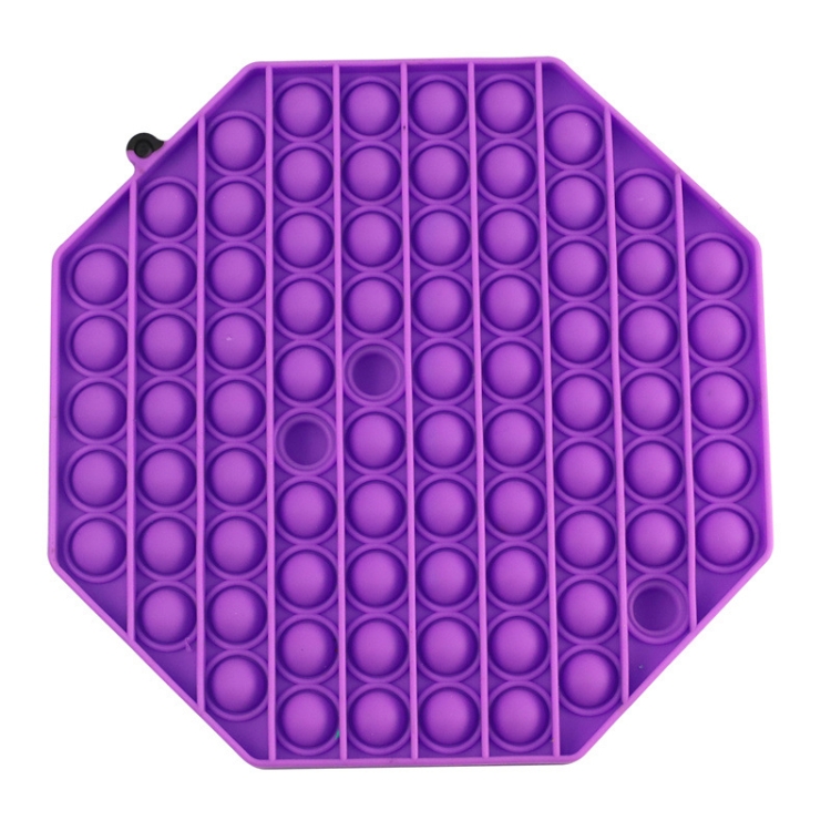 

2 PCS Large Size Child Mental Arithmetic Desktop Educational Toys Silicone Pressing Board Game, Style: Octagon (Purple)