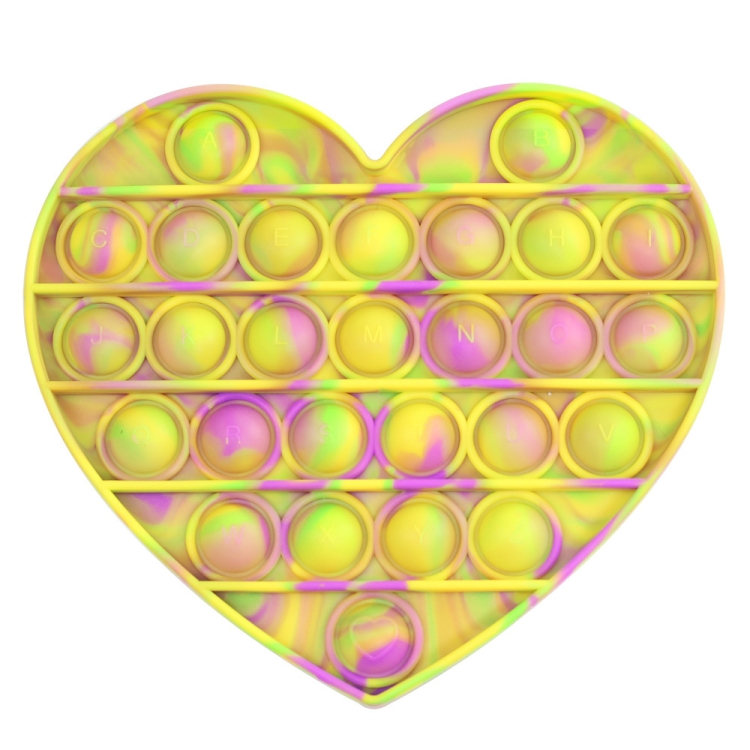 

3 PCS Child Mental Arithmetic Desktop Educational Toys Silicone Pressing Board Game, Style: Heart Shaped 3