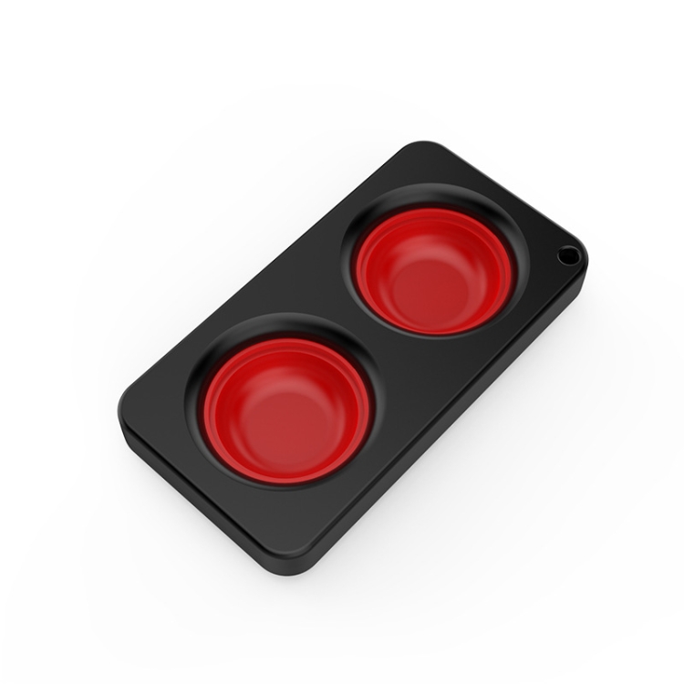 

8 PCS Mini Finger Bubble Toys Silicone Keychain Pendant Toys, Specification: 2 Models (Black Red)
