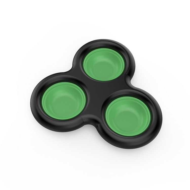 

8 PCS Mini Finger Bubble Toys Silicone Keychain Pendant Toys, Specification: 3 Models (Black Green)
