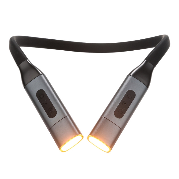 

YJD-5326 Dual-Power Silicone Hanging Neck Light Large Capacity And Long Battery Life Three-Color Light Reading Night Light