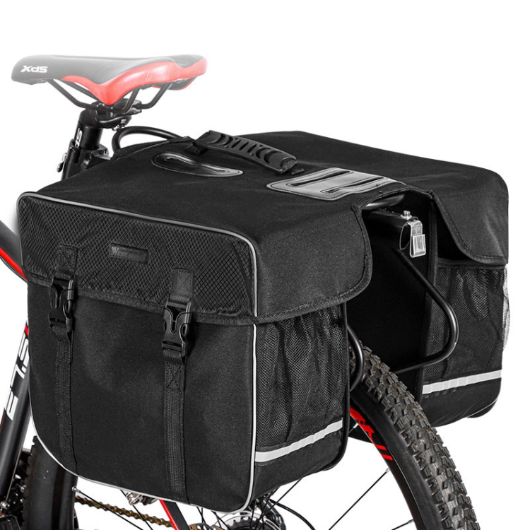 

WEST BIKING YP0707238 Bicycle Riding Shelf Bag Rainproof Mountain Bike Camel Bag Riding Equipment(Black)