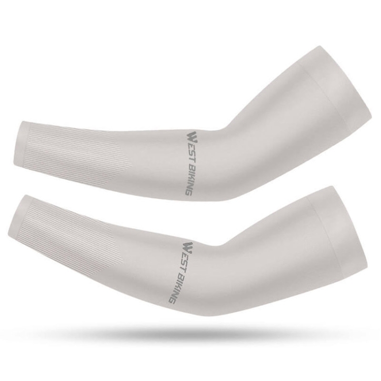 

2 Pairs WEST BIKING YP0212117 Summer Sunscreen Riding Sleeves Outdoor Arm Jacket Riding Equipment, Size: Free Size(Beige)