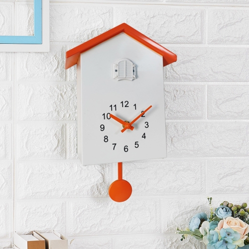 

T60 Cuckoo Clock The Bird Reports On The Hour Clock, Colour: Orange Top