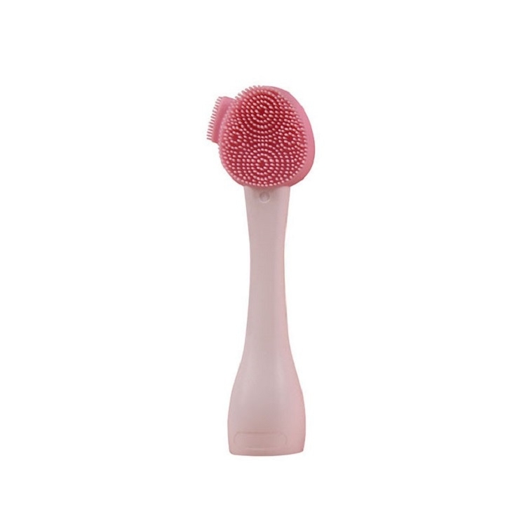 

7 PCS Hand-Held Silicone Cleansing Brush And Mask Brush Pink White Single Head
