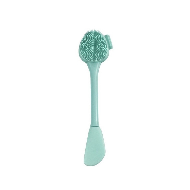 

7 PCS Hand-Held Silicone Cleansing Brush And Mask Brush Green Double-head Knife