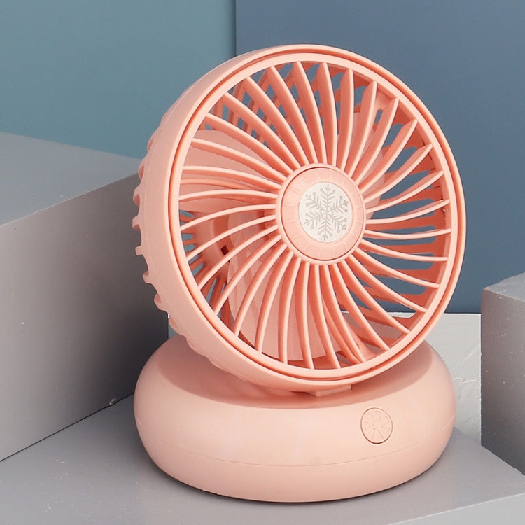 

FS01 Desktop Rechargeable Small Electric Fan Office USB Mute Minimalist Student Fan(Pink)