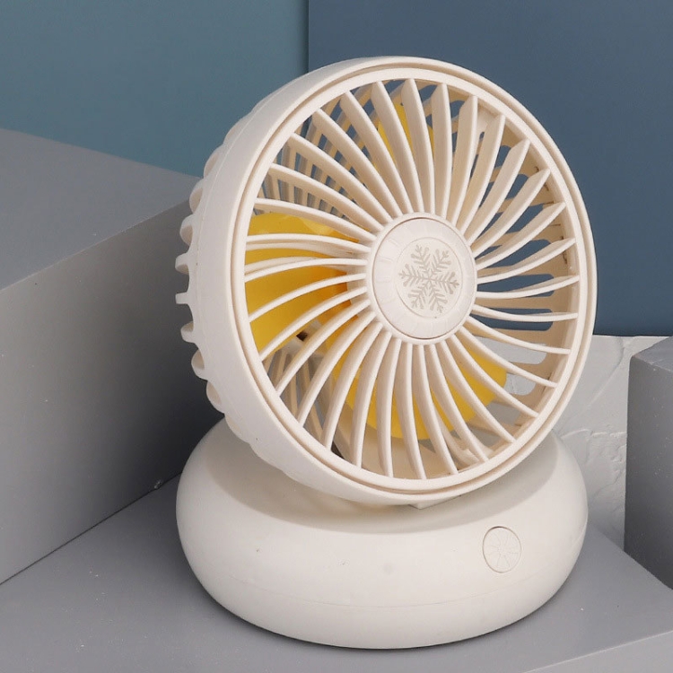 

FS01 Desktop Rechargeable Small Electric Fan Office USB Mute Minimalist Student Fan(White)