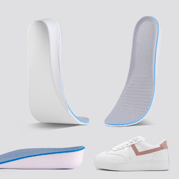 

3 Pairs Increased Insole Full Mat EVA Sports Breathable Comfort Increased Pads for Men and Women, Size: 41(Gray 2.5cm)