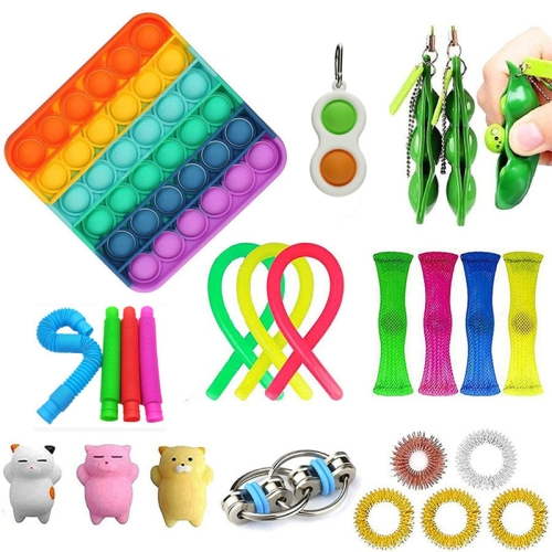 

Venting Reduced Pressure Toy Combination Pressing Plate Net Tube Toys Set, Colour: 25-piece Set