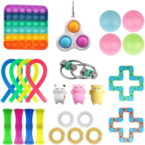 

Venting Reduced Pressure Toy Combination Pressing Plate Net Tube Toys Set, Colour: 25-piece Set B