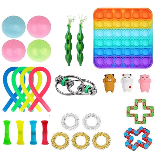 

Venting Reduced Pressure Toy Combination Pressing Plate Net Tube Toys Set, Colour: 26-piece Set B