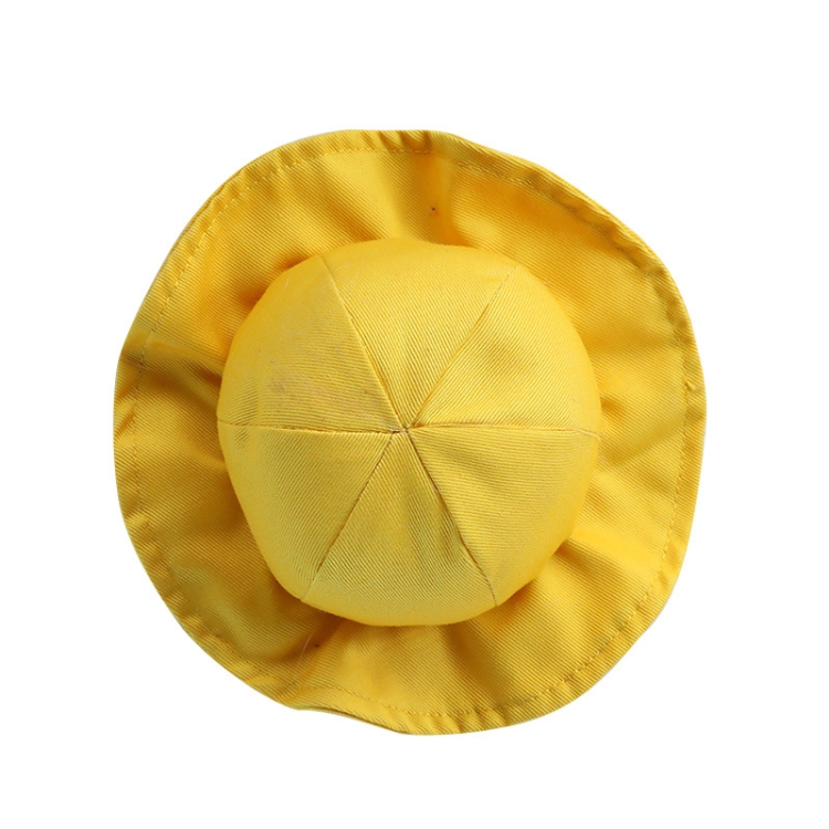 

2 PCS Dog Hat Summer Cool Photo Decoration Pet Cat Sun Hat, Size: M(Yellow)
