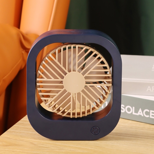 

DianDi Mute Big Wind Rotating Small Electric Fan USB Charging Portable Fan(Blue)