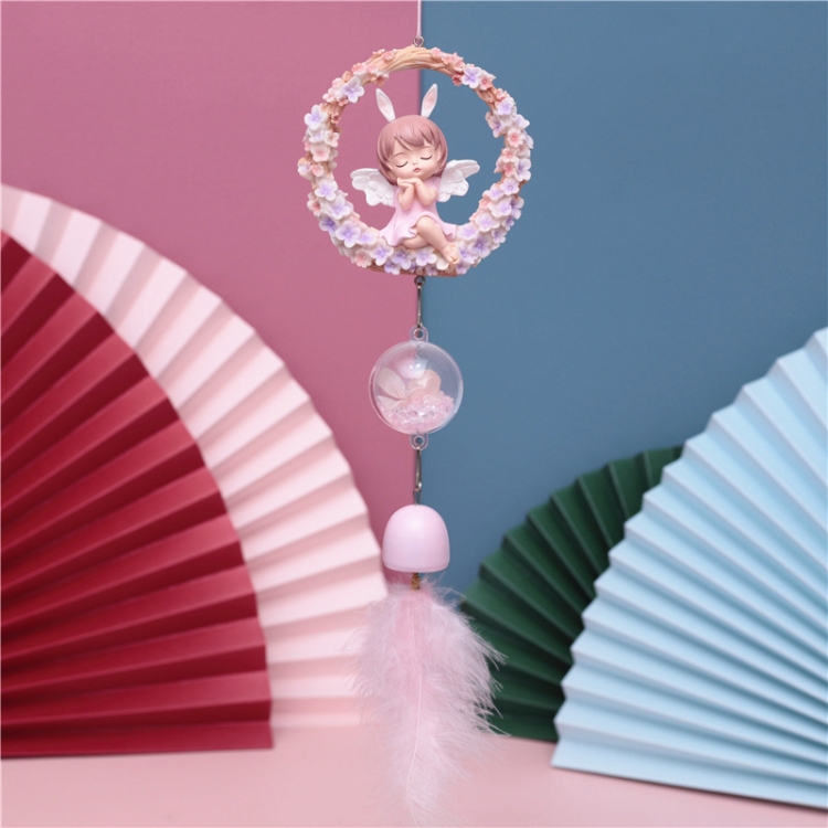 

B82880 Room Decoration Atmosphere Night Light Bedside Lamp Ornaments, Colour: Pink Wind Vhimes