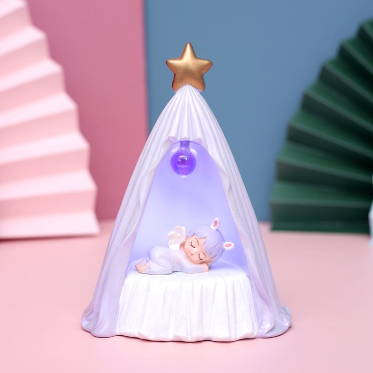 

B82880 Room Decoration Atmosphere Night Light Bedside Lamp Ornaments, Colour: Purple Tent Light