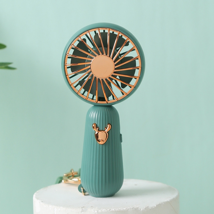 

Portable Mini Handheld USB Rechargeable Fan Outdoor Student Office Dorms Fan(Green)
