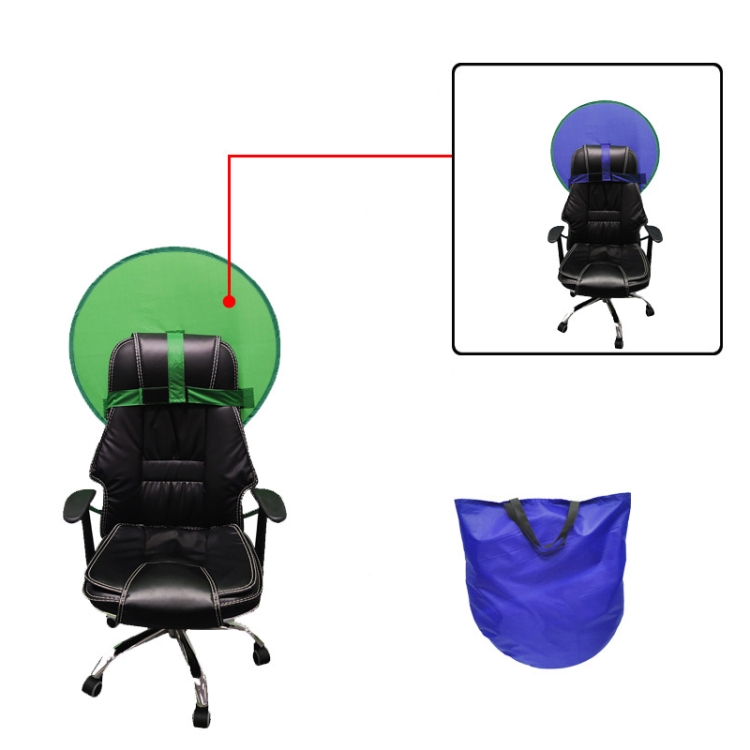 

Live E-Sports Background Cloth Folding Background Board, Size: Double Layer S Blue Green 75cm