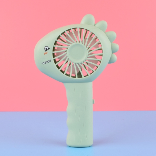 

2 PCS Portable Outdoor Fan Handheld USB Rechargeable Cartoon Desktop Fan(Light Green)