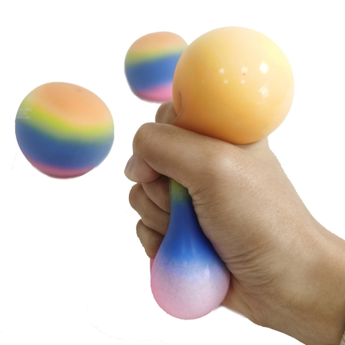 

8 PCS Discolored Decompression Vent Ball Squeezing EVA Filled Balls, Colour: 6.0cm (Rainbow Color)