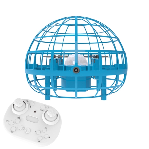 

Remote Stunt Suspended Ball Induction Four-Axis Aircraft Toy For Children(Blue)