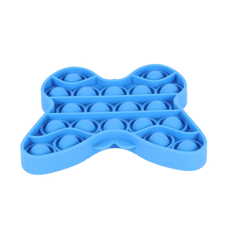 

3 PCS Children Desk Puzzle Toy Silicone Butterfly Thinking Chess Unzip Interactive Games(Blue)