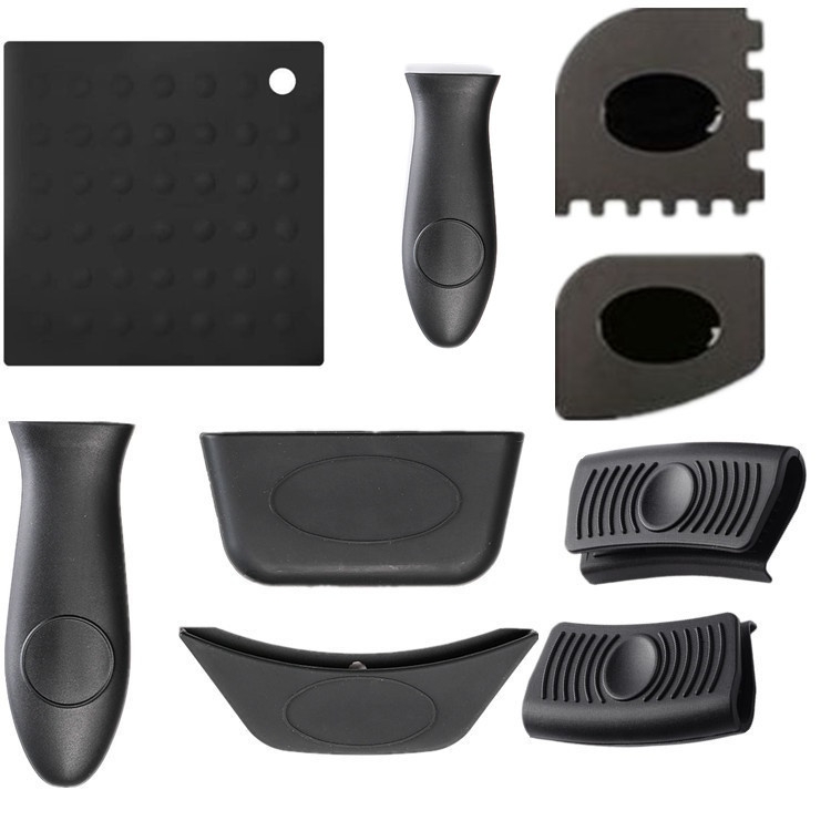 

9 PCS / Set Silicone Kitchen Insulation Pad Set(Black)