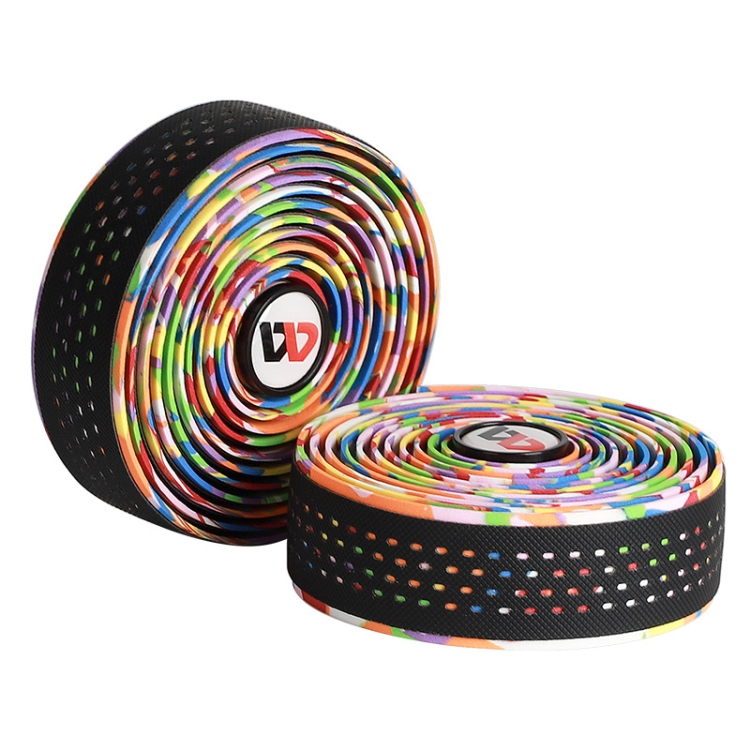 

WEST BIKING Bicycle PU Non-Slip Handlebar Strap(Multilateral Color)