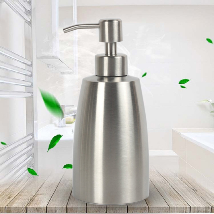 

SH101 304 Stainless Steel Dish Washing Liquid Bottle Hand Sanitizer Bottle Manual Soap Dispenser